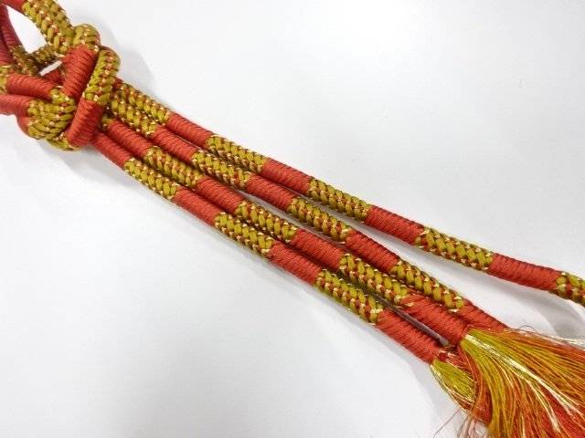 正絹　手組帯締め【中古】【着】【和装小物】