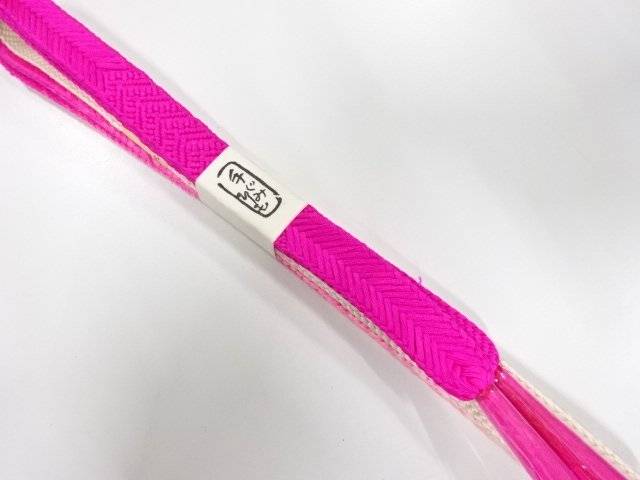 未使用品　正絹　手組帯締め【着】【和装小物】