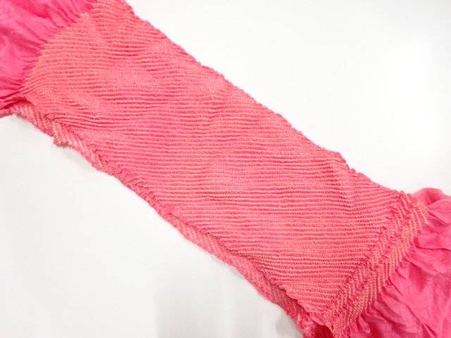正絹　絞り　帯揚げ【中古】【着】【和装小物】【OJCP】