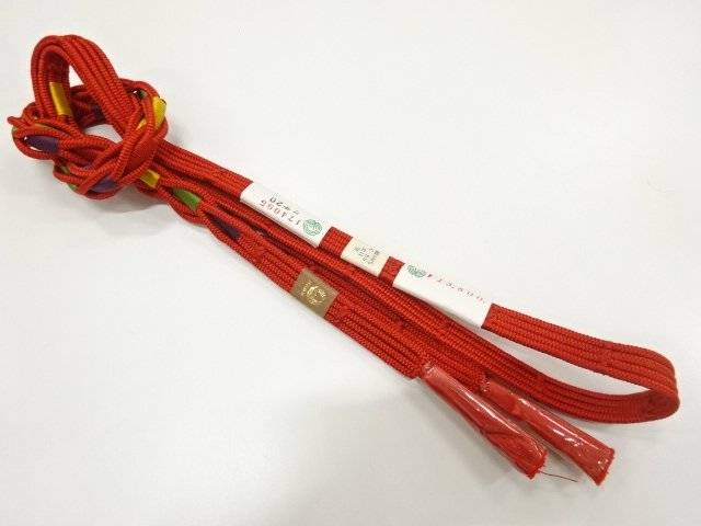 （単位：cm） 時代 現代(1989 - ) 状態 非常によい 素材 正絹 【商品説明】 未使用品にて状態は大変良いです。 使用可能です。 採寸：検品：福井・浅田　撮影：福井【合計3980円以上の購入で送料無料】 未使用品　正絹　手組帯締め【着】【和装小物】