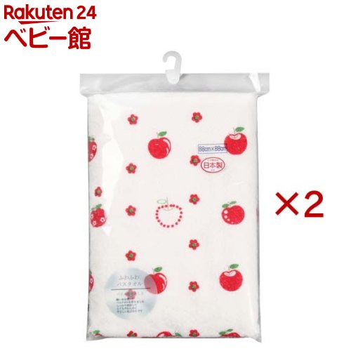 お店TOP＞おふろ・バス用品＞その他＞日本製 ふわふわバスタオル リンゴ柄 (2セット)【日本製 ふわふわバスタオル リンゴ柄の商品詳細】●とてもやわらかく、肌にやさしいバスタオルです。●赤ちゃんのことを考えて、ガーゼに使用する細い糸を使用しています。●パイルを長くし、吸水性に優れています。【規格概要】・サイズ：88cm*88cm・日本製【発売元、製造元、輸入元又は販売元】イサム商会※説明文は単品の内容です。リニューアルに伴い、パッケージ・内容等予告なく変更する場合がございます。予めご了承ください。・単品JAN：4942884002816イサム商会581-0037 大阪府八尾市太田3-24072-949-1367広告文責：楽天グループ株式会社電話：050-5306-1825[その他]
