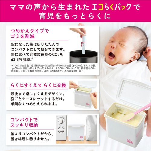 森永 E赤ちゃん エコらくパック つめかえ用(2袋入×6箱(1袋400g))【E赤ちゃん】[粉ミルク]