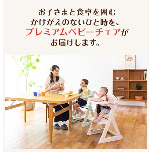 カトージ プレミアムベビーチェア ホワイトウォッシュ(1台)【カトージ(KATOJI)】[ベビーチェア お食事グッズ 家具 ハイチェア]