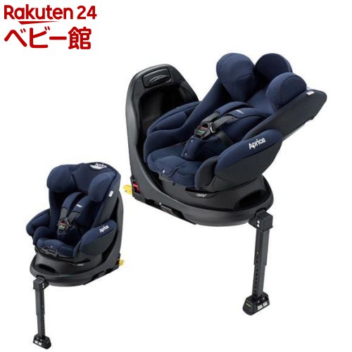 ディアターンプラス ISOFIX AB ネイビーNV 回転式(1台)【アップリカ(Aprica)】 チャイルドシート ISOFIX 新生児 ベッド型回転式 R129