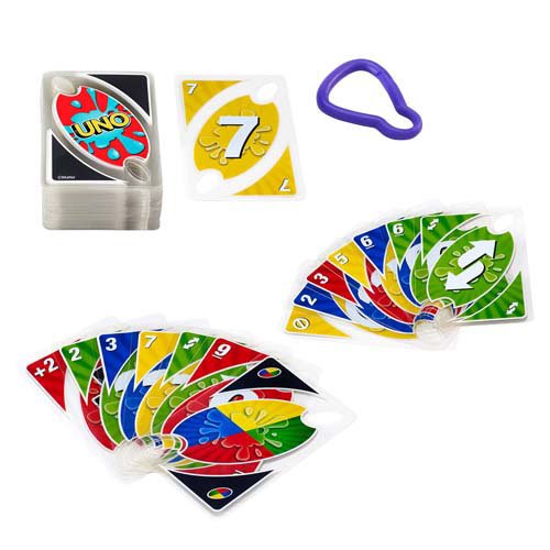 マテルゲーム ウノ スプラッシュ ぬれてもあそべる！カードゲーム DHW42(1セット)【マテルゲーム(Mattel Game)】[おもちゃ カードゲーム UNO 7歳 アウトドア 耐水] 3