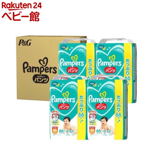 パンパース オムツ さらさらケア パンツ Mはいはい(66枚*4個)【パンパース】のサムネイル