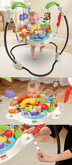 365日あす楽★代引・送料無料★ ベビーどうぶつえんジャンパルー フィッシャープライス Fisher-Price マテル社 遊具 歩行器 バウンサー