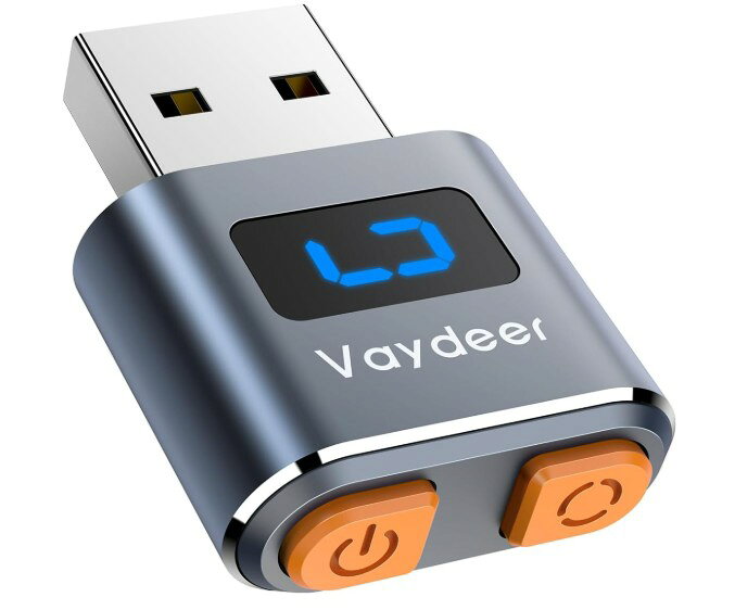 スーパーミニ マウスジグラー USB マウスムーバー 高級アルミニウム合金製 マウス 自動 動かす Mouse Jiggler マウス エミュレータ 100%検出不可 3つの自然でランダムな動き軌道 PCラップトップをアクティブに維持/在宅勤務をする/生産性向上用