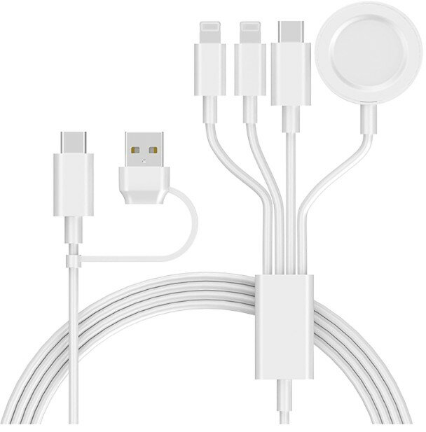 最新設計 4in2 Apple Watch 充電ケーブル USB+Type-Cポート搭載 for Apple Watch ...