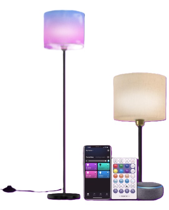 Rakuten - フロアライト 間接照明 スタンドライト Alexa対応 Google Home対応 フロアランプ スマート家電照明 調光調色ルームライト 目覚め リモコン付 北欧風 おしゃれ