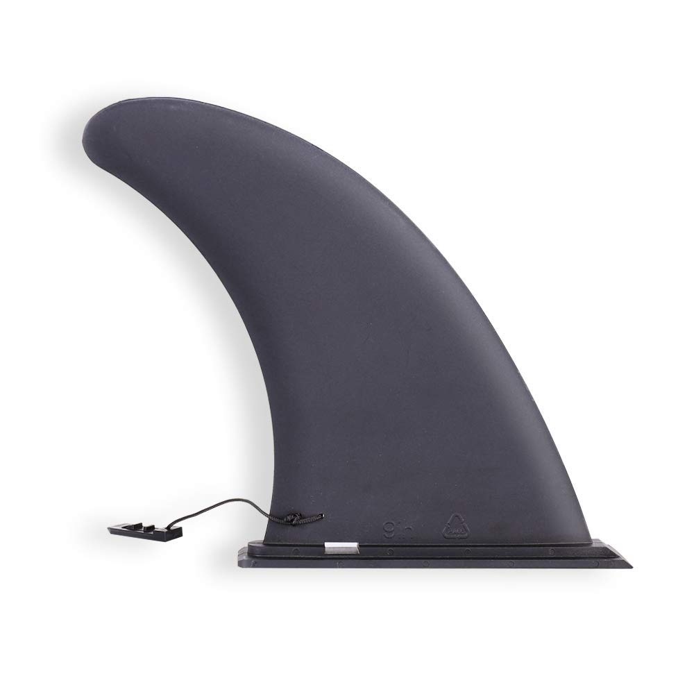 SUPボード専用 センターフィン パドルボードフィン 取り付け/取り外す簡単 Fin ブラック