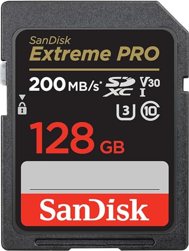 SanDisk (サンディスク) 128GB Extreme PRO SDXC UHS-I メモリーカード - C10 U3 V30 4K UHD SDカードDigital Cameras - SDSDXXD