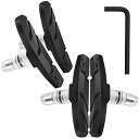 自転車ブレーキシュー Vタイプ ブレーキパッド 全天候型 Vブレーキ 消音 耐久 マウンテンバイク/ロードバイク用 70mm 左右分け設計