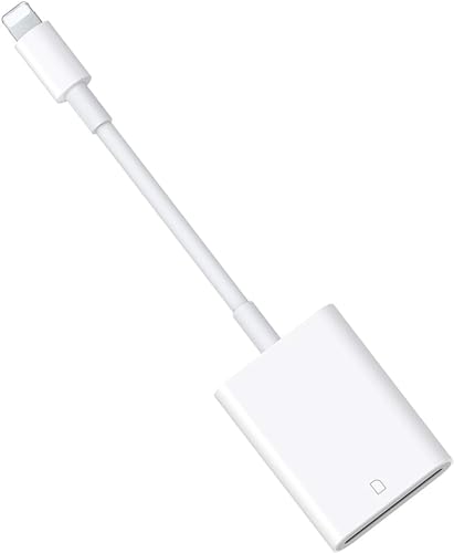 Phone SDカードリーダー, Lightening to SD Card Camera Reader for Phone/Pad 写真/ビデオ高速転送 メモリカードリーダ