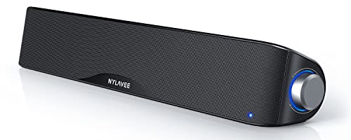 Nylavee PCスピーカー サウンドバー Bluetooth & AUX接続 六つのスピーカーユニット 10W ステレオ 大音..