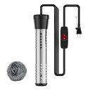 投げ込みヒーター 2024新型【スイッチ付き】浴槽用給湯器 70℃自動電源オフ 空焚き防止 自動パワーダウン保護 2M延長電源コ-ド やきつ