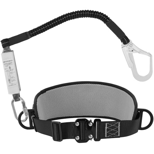 [皇光電工] 新規格 胴ベルト型安全帯（墜落制止用器具） ロック装置付き 軽量設計 高所作業用 ブラック..