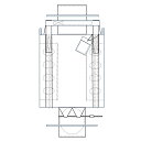 【送料無料】 【膨らみ防止構造】 フレコンバック SWP105115R-C 角型 1050Dx1050Wx1150H 上下半開 排出口あり フレコンバッグ バー...