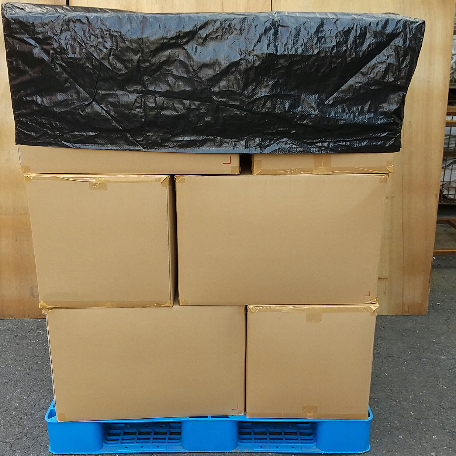 パレットキャップ 黒 10枚入 1120x1120x320mm フレコンキャップ フレコンカバー パ...