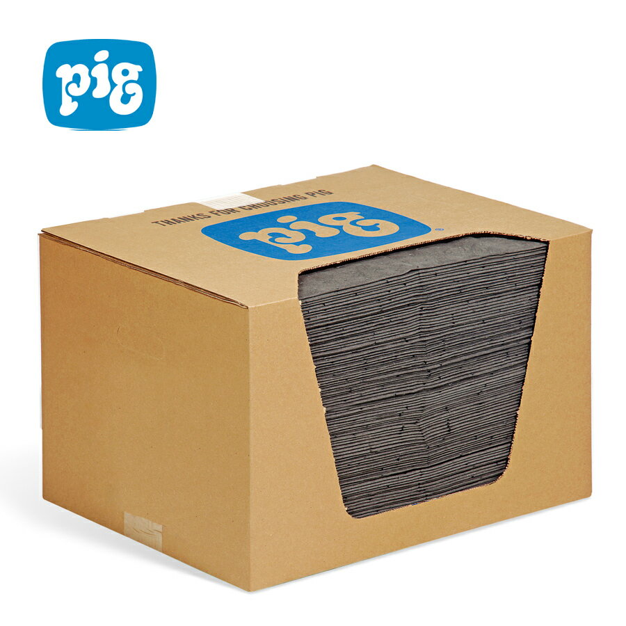 Rakuten - ピグマット カットタイプ MAT203A 1箱 (100枚入) エーエムプロダクツ 油汚れ ウエス 部品置き