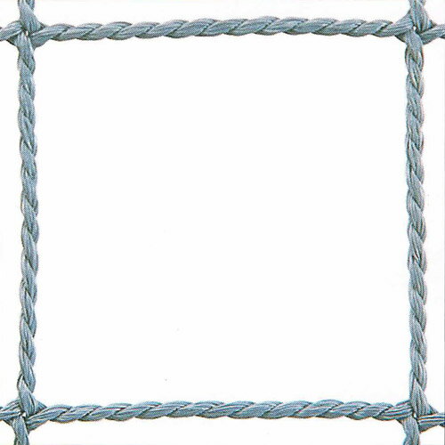 ガスボンベ流出防止ネット　難燃ポリエチレン　目合い40mm/グレー/3×3m