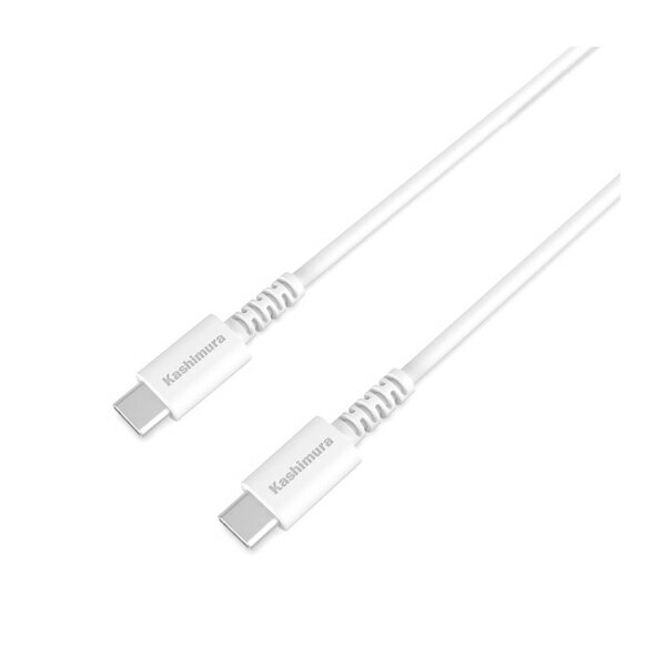 最大20V5A(100W)対応 高耐久/断線保証18ヶ月USB充電&同期ケーブル ホワイト1m/2m【Type-C - Type-C】(AJ646/AJ647)