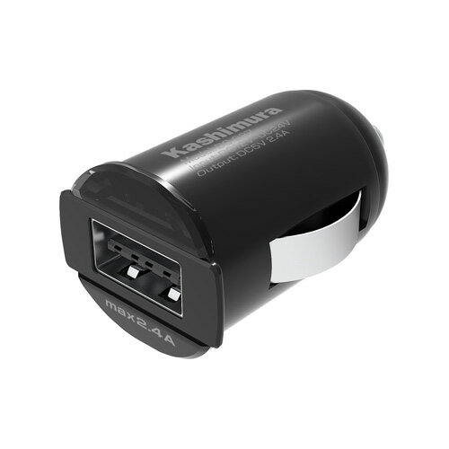 最大2.4A出力リバーシブルUSB インジケーター付き コンパクトDC充電器(DC027)