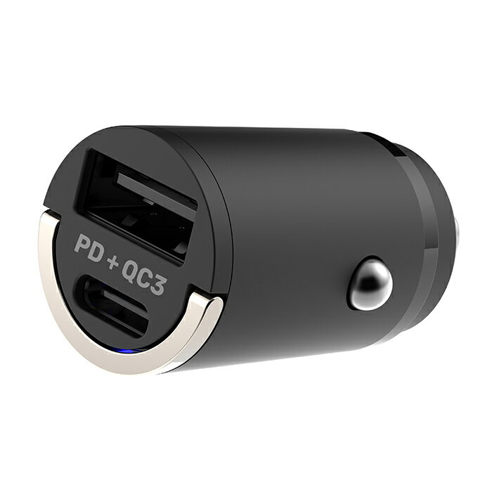 最大20W出力 USB PD規格対応/QuickCharge3.0規格対応リバーシブルUSB 2ポート DC充電器(DC037)