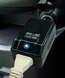 DC/ACインバーター　車内で使えるACコンセント80W(KD63)