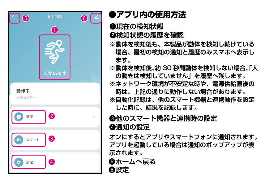 スマート人感センサー(KJ193)