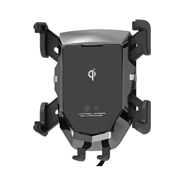 ワイヤレス充電機能付　自動開閉ホルダー　4アーム　エアコン取付(KW41)