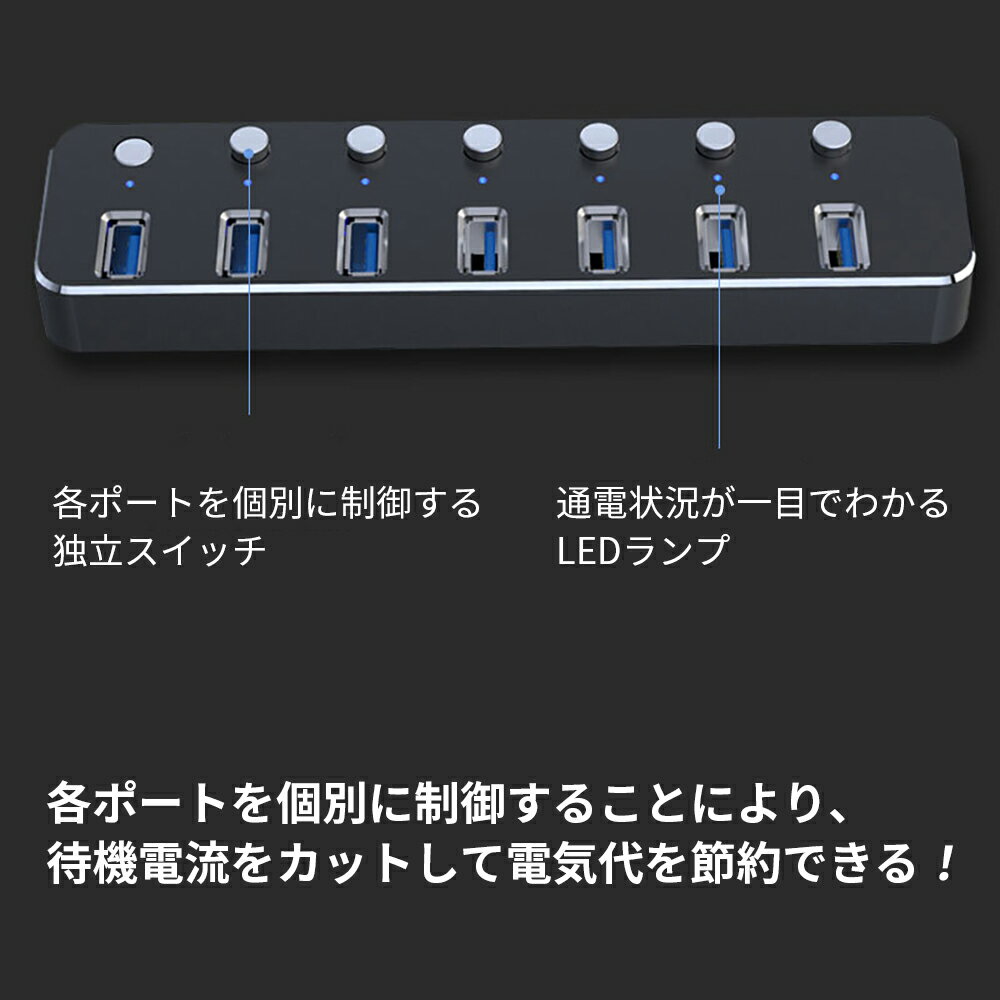 USB3.0�ϥ� 7�ݡ���Ʊ������ OTG�б� ��®�ǡ������� 1TB HDD�б� 2A��®���� USB�ϥ� ����եѥ/�ѥ��ѥξ���б� �����Ÿ������å��դ� USB��ưLED�饤����� ����߹��ܥǥ� ���ѵ���