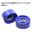 ダイソン V7/V8ポストモーターフィルター 高密度フィルター 互換品 dysonコードレス掃除機部品 交換用パーツ アタッチメント 付属品 2個セット