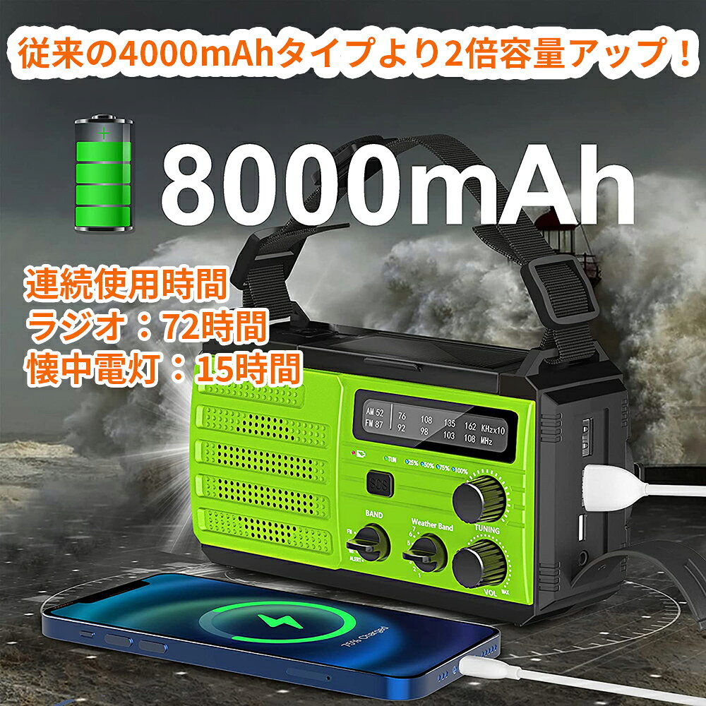 防災ラジオ 多機能 手回しラジオ スマホ充電 懐中電灯 緊急SOS発信 防災用品 防災グッズ 便利なアイテム netkey-10001276 ネットキー サンプル画像2