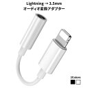 Lightning - 3.5mm変換アダプター オーディオ変換アダプター Lightning 変換ケーブル ライトニング変換アダプター iphoneからオーディオに変換するアダプタ 3極変換プラグ 高音質のままで音声出力 プラグアンドプレイ 接続だけで楽々 Lightningポート搭載デバイス対応