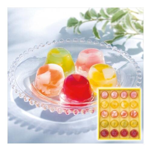 ひととえ ピッコロドルチェ(ピーチ＆グレープフルーツ・アップル＆パイン・マンゴー＆ライチ・レモン＆ライム・カシス＆ストロベリー各4個) ＜常温＞（北海道・沖縄・離島は配送不可） ギフト 母の日 父の日 敬老の日 御中元 御歳暮 誕生日 バレンタイン ホワイトデー