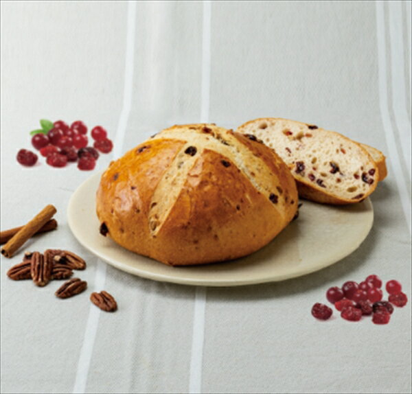Frozen Bread - クランベリーピーカンブレッド （350g×12個入り） ハラール認証 （沖縄・離島への配送不可）業務用 冷凍パン生地 ホテル ペンション レストラン カフェ パーティー 学校 施設 催事 イベント 備蓄