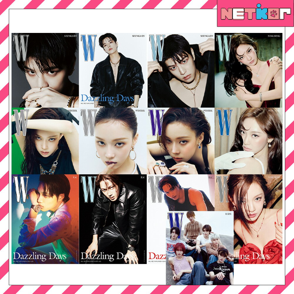 【和訳付き】W KOREA (Vol.5) 2025年 5月号 SEUNGMIN (Stray Kids), WINTER / NINGNING (aespa), RIIZE, KAI, RIIZE【送料無料】13種選択 / 3種セット