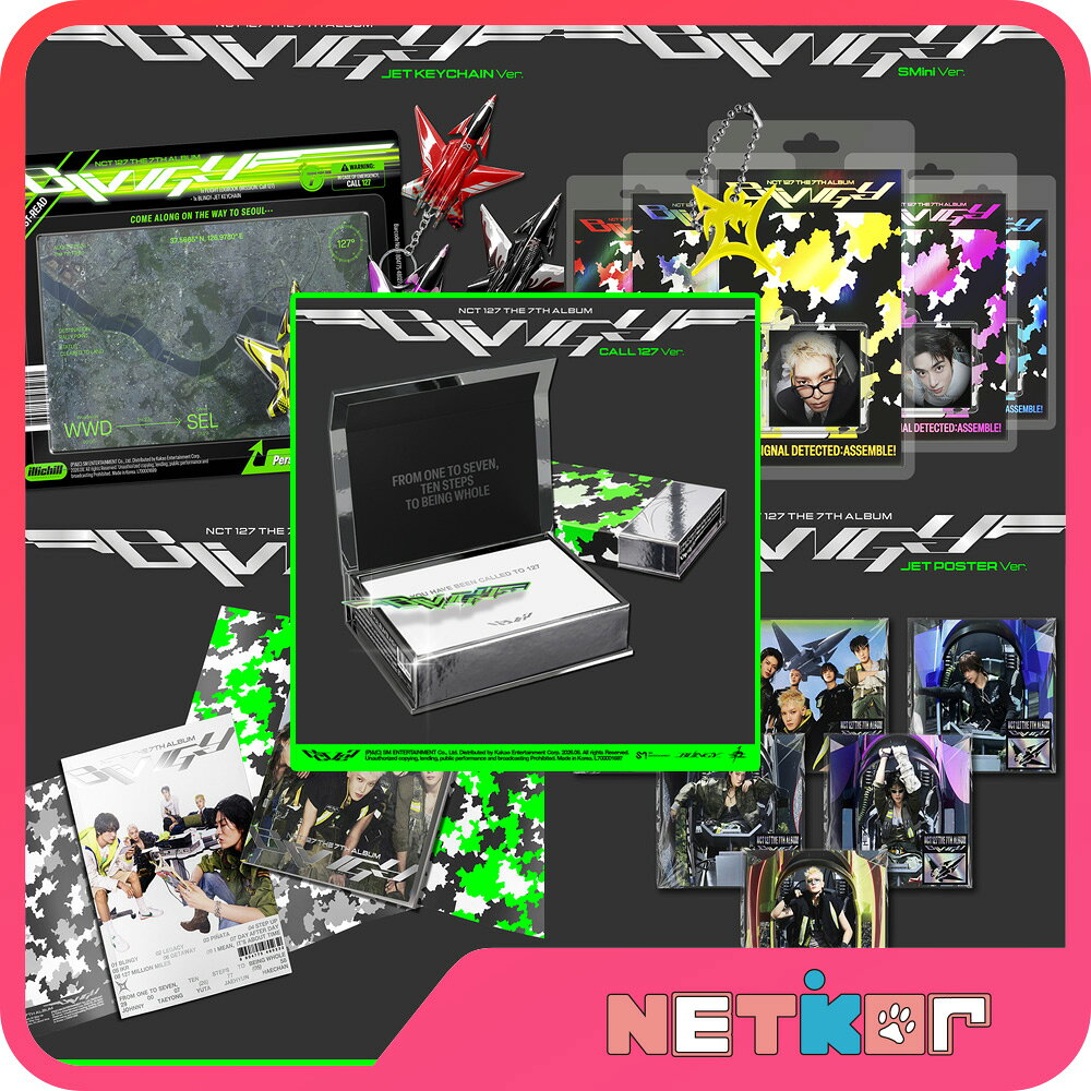NCT 127 正規7集 アルバム BLINGY 韓国チャート反映 当店特典【送料無料】 Photobook Ver. / JET Poster Ver. / Call 127 Ver. / SMini Ver.（Smart）