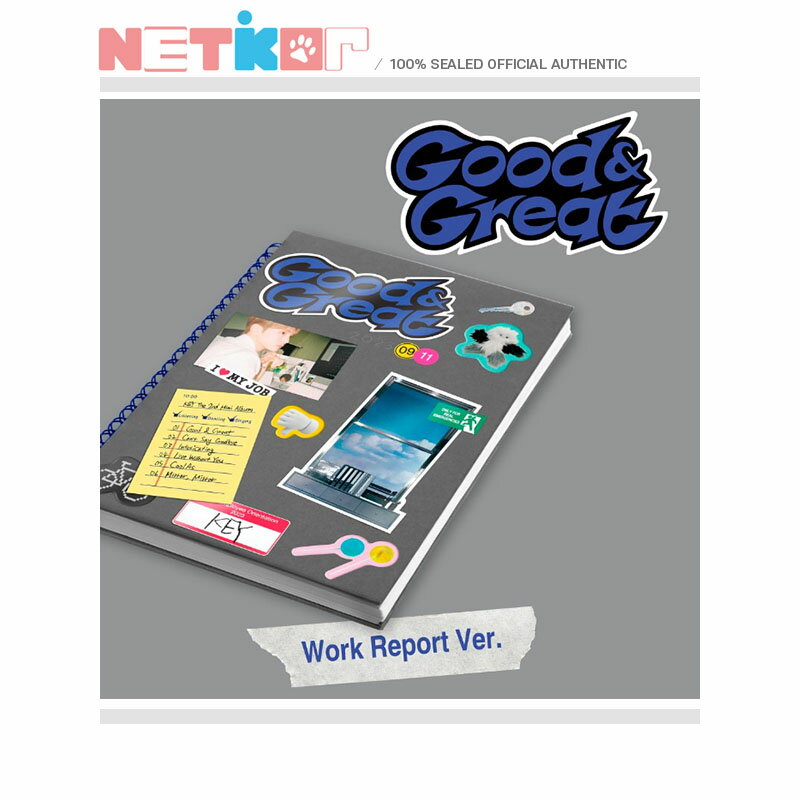 (Work Report Ver.) 【KEY】 2nd Mini Album 【Good & Great】 (PHOTOBOOK ver.) 韓国チャート反映 SHINee KEY【送料無料】のサムネイル
