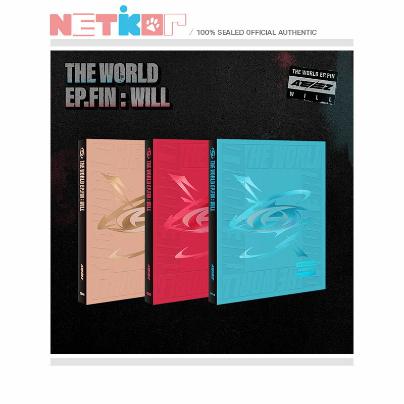 (3種セット) 【ATEEZ】 Album 【THE WORLD EP.FIN : WILL】 韓国チャート反映 当店特典 エイティーズ