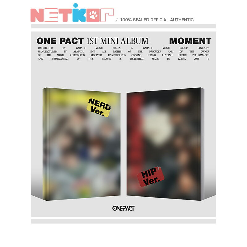 (2種セット) 【ONE PACT】 1st Mini Album 【MOMENT】 韓国チャート反映【送料無料】