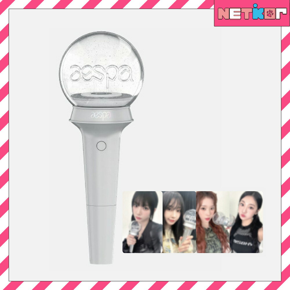 フォトカード特典))【AESPA】 エスパ 公式ペンライト OFFICIAL FANLIGHT STICK 【送料無料】【公式グッズ】