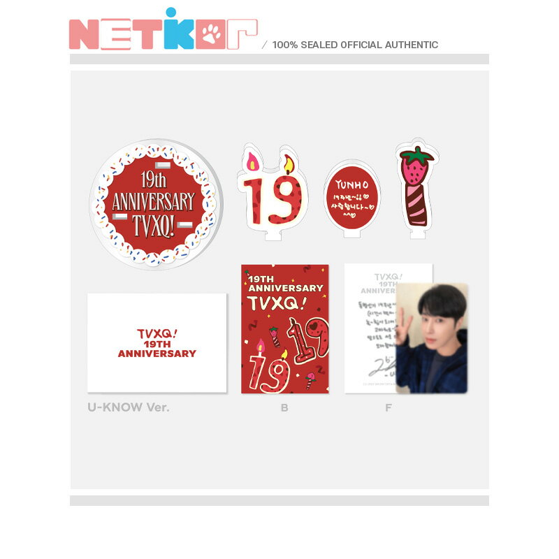 【TVXQ】 19th Anniversary MD 【Acrylic Stand AR Voice Card Set】【送料無料】(2023年 3月上旬から発送)