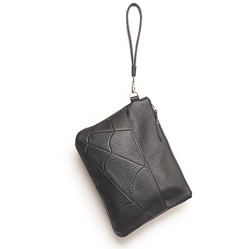 S'FACTORYエスファクトリー 2nd クラッチバッグ ブラック カウレザー（牛革）本革 メンズ ユニセックス 男女兼用 シンプル 日本製 小さい バッグ 革 レザー セカンドバッグ