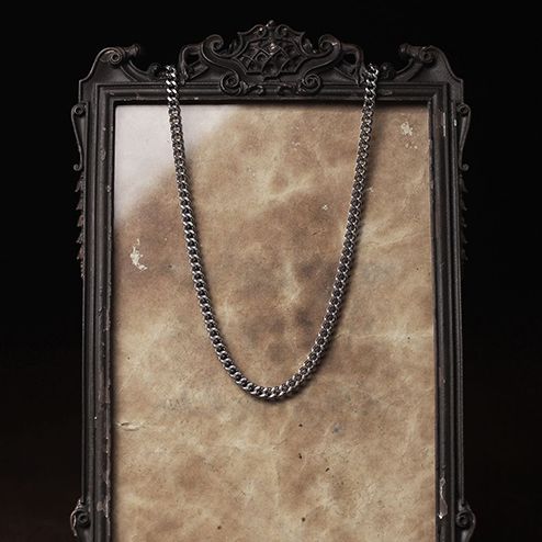 乐天商城 - S'FACTORYエスファクトリー 60cm、70cm ステンレス ネックレスチェーン No2.キヘイチェーン小 メンズ アクセサリー チェーンのみ ネックレス 短め 鎖 シルバーカラー