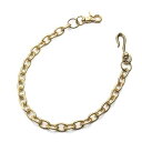S'FACTORYエスファクトリー 真鍮 ウォレット チェーン リング ゴールド ブラス(真鍮) 財布 金属 ゴールド メンズ アクセサリー 小判 長い