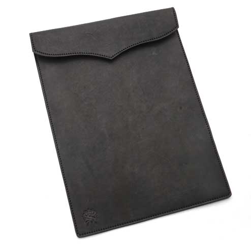 S'FACTORYエスファクトリー 縦型 レザーファイル A4サイズ ブラック カウレザー(牛革) 書類入れ ドキュメント 本革 レザー ステーショナリー 文房...