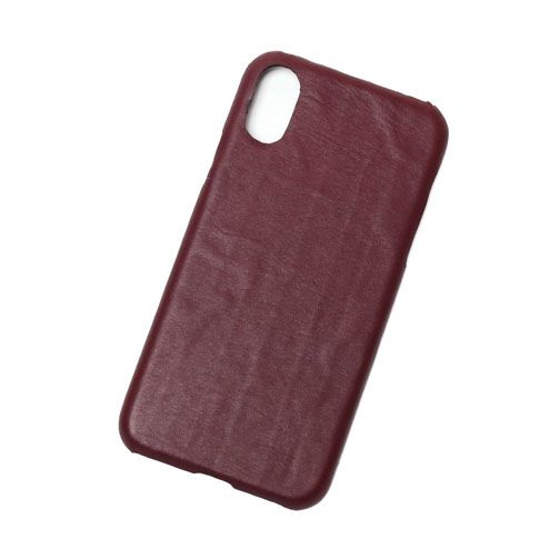 乐天商城 - S'FACTORYエスファクトリー レザースマートフォンカバー カウレザー レッド（牛革）スマホカバー スマホケース 本革 レザー シンプル 無地 iPhone Android 全機種対応 多機種 メンズ