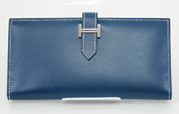 ◇【中古】美品【HERMES　エルメス】 ベアン 2つ折り長財布　ボックスカーフのサムネイル